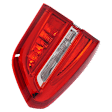 Driver Side, Inner Tail Light, With bulb(s), LED, Clear and Red Lens, 4 Cyl., 2.0L Engine, CAPA CERTIFIED