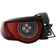 Driver Side Tail Light, with Bulb, LED, Hatchback, For Models Without Signature Light