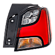 Passenger Side, Outer LED Tail Light, With bulb(s), Clear & Red Lens, CAPA Certified