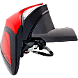 Passenger Side, Outer LED Tail Light, With bulb(s), Clear & Red Lens, CAPA Certified
