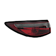 Driver Side, Outer Tail Light, with Bulb, LED, For Models without Signature Lighting, CAPA CERTIFIED