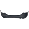 Sedan Rear Primed Bumper Cover CAPA Certified