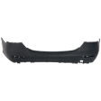 Sedan Rear Primed Bumper Cover CAPA Certified
