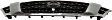 Grille, Painted Black Shell with Chrome Insert, 8 Cyl., 5.6L Engine, CAPA CERTIFIED