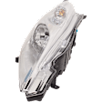 Passenger Side Headlight, with Bulb, Halogen, Clear Lens, CAPA Certified