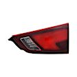 Passenger Side, Inner Tail Light, with Bulb, Halogen, Clear and Red Lens, 4 Cyl., 2.0L Engine, CAPA CERTIFIED