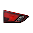 Driver Side, Inner Tail Light, with Bulb, Halogen, Clear and Red Lens, 4 Cyl., 2.0L Engine, CAPA CERTIFIED