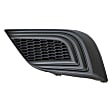 Front, Driver Side Fog Light Cover, Textured Black