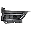 Front, Passenger Side Fog Light Cover, Black