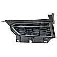 Front, Driver Side Fog Light Cover, Black