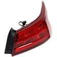 Passenger Side, Outer Tail Light, with Bulb, Halogen, Clear and Red Lens, 6 Cyl., 3.5L Engine, CAPA CERTIFIED
