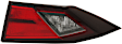 Passenger Side, Inner Tail Light, with Bulb, Halogen, Clear and Red Lens