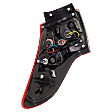 Passenger Side, Outer Tail Light, with Bulb, Halogen, Red Lens, 4 Cyl., 2.0L Engine, CAPA CERTIFIED