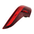 Driver Side, Outer Tail Light, with Bulb, Halogen, Red Lens, 4 Cyl., 2.0L Engine, CAPA CERTIFIED