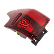 Driver Side, Outer Tail Light, with Bulb, Halogen, Red Lens, 4 Cyl., 2.0L Engine, CAPA CERTIFIED
