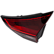 Passenger Side, Inner LED Tail Light, With bulb(s), OE Replacement
