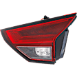 Passenger Side, Inner LED Tail Light, With bulb(s), OE Replacement, CAPA Certified