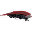 Passenger Side, Outer Tail Light, with Bulb, Halogen, 4 Cyl., 2.0L Engine, CAPA CERTIFIED