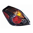 Driver Side Halogen Tail Light, Without bulb(s), Amber, Clear & Red Lens, Sedan