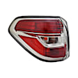 Driver Side, Outer Tail Light, with Bulb, Halogen, Mounts On Body, CAPA CERTIFIED