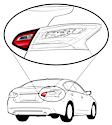 Passenger Side, Inner Tail Light, With bulb(s), Halogen, Clear Red Lens, Black Interior, CAPA CERTIFIED