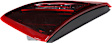Passenger Side, Inner Tail Light, With bulb(s), Halogen, Clear Red Lens, Black Interior, CAPA CERTIFIED