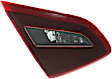 Driver Side, Inner Tail Light, With bulb(s), Halogen, Clear Red Lens, Black Interior, CAPA CERTIFIED