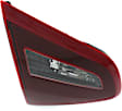 Driver Side, Inner Tail Light, With bulb(s), Halogen, Clear Red Lens, Black Interior, CAPA CERTIFIED