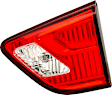 Passenger Side, Inner Tail Light, with Bulb, Halogen, Clear and Red Lens, 6 Cyl., 3.5L Engine, CAPA CERTIFIED