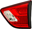 Passenger Side, Inner Tail Light, with Bulb, Halogen, Clear and Red Lens, 6 Cyl., 3.5L Engine, CAPA CERTIFIED