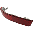 Rear, Driver Side Bumper Reflector, CAPA Certified
