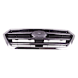 Grille Assembly, Dark Gray Shell and Insert, CAPA CERTIFIED