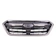 Grille Assembly, Painted Black Shell with Silver Insert, CAPA CERTIFIED