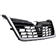 Grille, Painted Silver Shell with Textured Black Insert, 4 Cyl., 2.5L Engine, CAPA CERTIFIED