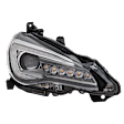 Passenger Side LED Headlight, With bulb(s)