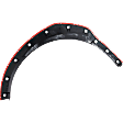 Front, Passenger Side Fender Flares, Textured Black CAPA Certified