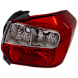 Passenger Side Tail Light, Without bulb(s), Halogen, Clear and Red Lens, CAPA CERTIFIED