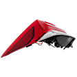 Driver Side, Outer Tail Light, with Bulb, Halogen, Clear and Red Lens, 4 Cyl., 2.0L Engine, CAPA CERTIFIED