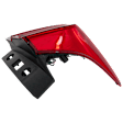 Driver Side, Outer Tail Light, with Bulb, Halogen, Clear and Red Lens, 4 Cyl., 2.0L Engine, CAPA CERTIFIED