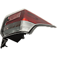 Passenger Side Tail Light, without Bulb, Halogen/LED Combo, Clear and Red Lens