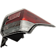 Passenger Side Tail Light, without Bulb, Halogen/LED Combo, Clear and Red Lens, CAPA CERTIFIED
