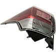 Driver Side Tail Light, without Bulb, Halogen/LED Combo, Clear and Red Lens, CAPA CERTIFIED