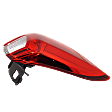 Driver Side, Outer Tail Light, with Bulb, LED, Clear Red Lens, 4 Cyl., 2.4L Engine, CAPA CERTIFIED