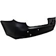Rear Primed Bumper Cover, With Object Sensor, CAPA CERTIFIED