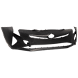 Front Primed Bumper Cover, Without Parking Aid Sensor Holes, CAPA Certified
