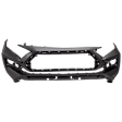 Front Primed Bumper Cover, With Parking Aid Sensor Holes, CAPA CERTIFIED