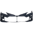 Front Primed Bumper Cover, For Models with Parking Aid Sensor, CAPA Certified
