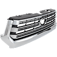 Grille, Paint to Match, with Bright Chrome Molding