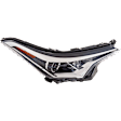 Passenger Side Halogen Headlight, Without bulb(s), OE Comparable Finish