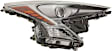 Passenger Side Headlight, with Bulb, LED, Clear Lens